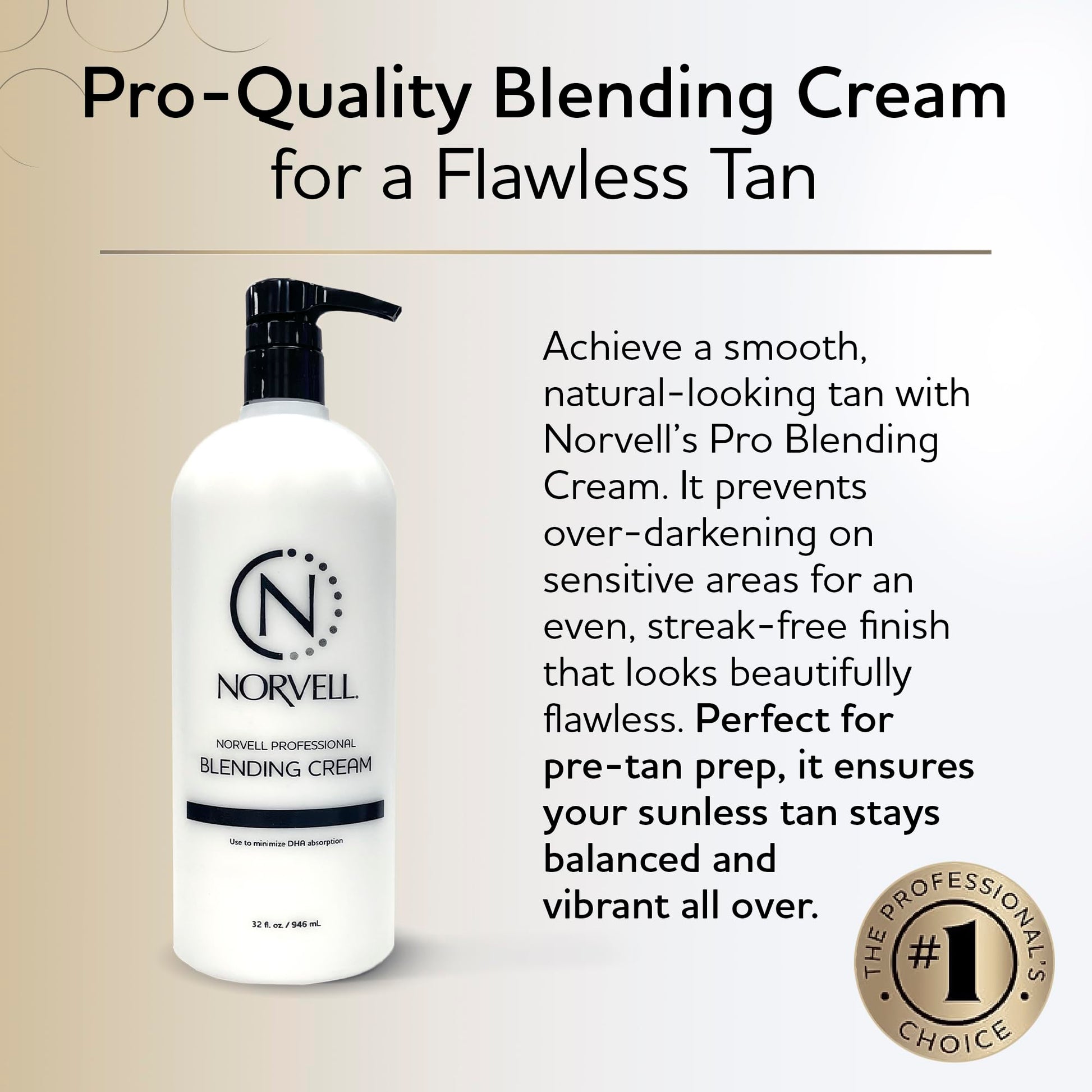 Norvell Pro Blending cream for spray tan protection