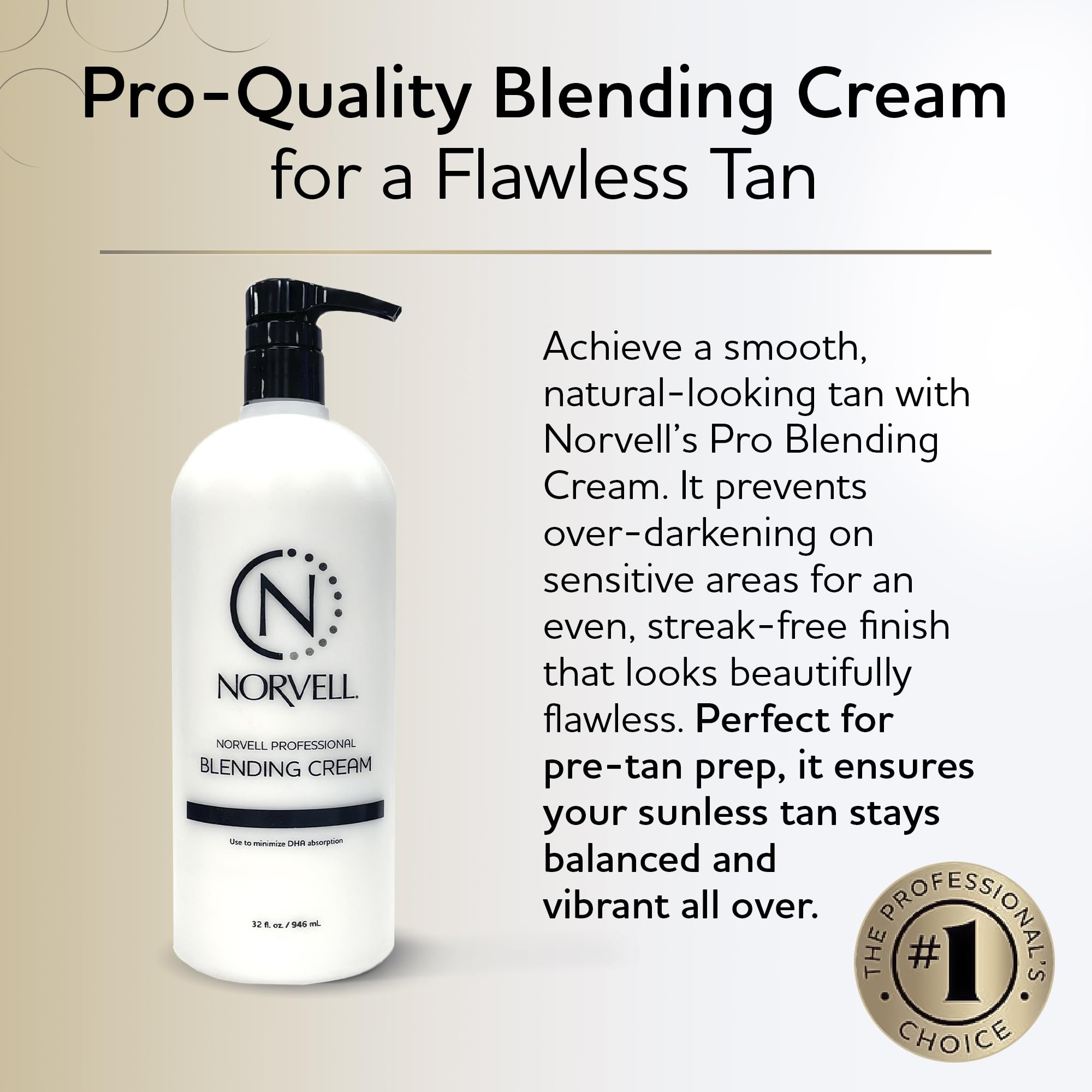 Norvell Pro Blending cream for spray tan protection
