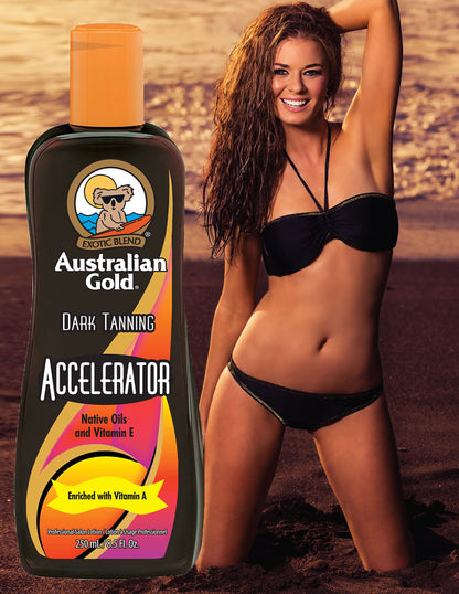 Australian Gold Dark Tanning Accelerator lifestyle shot