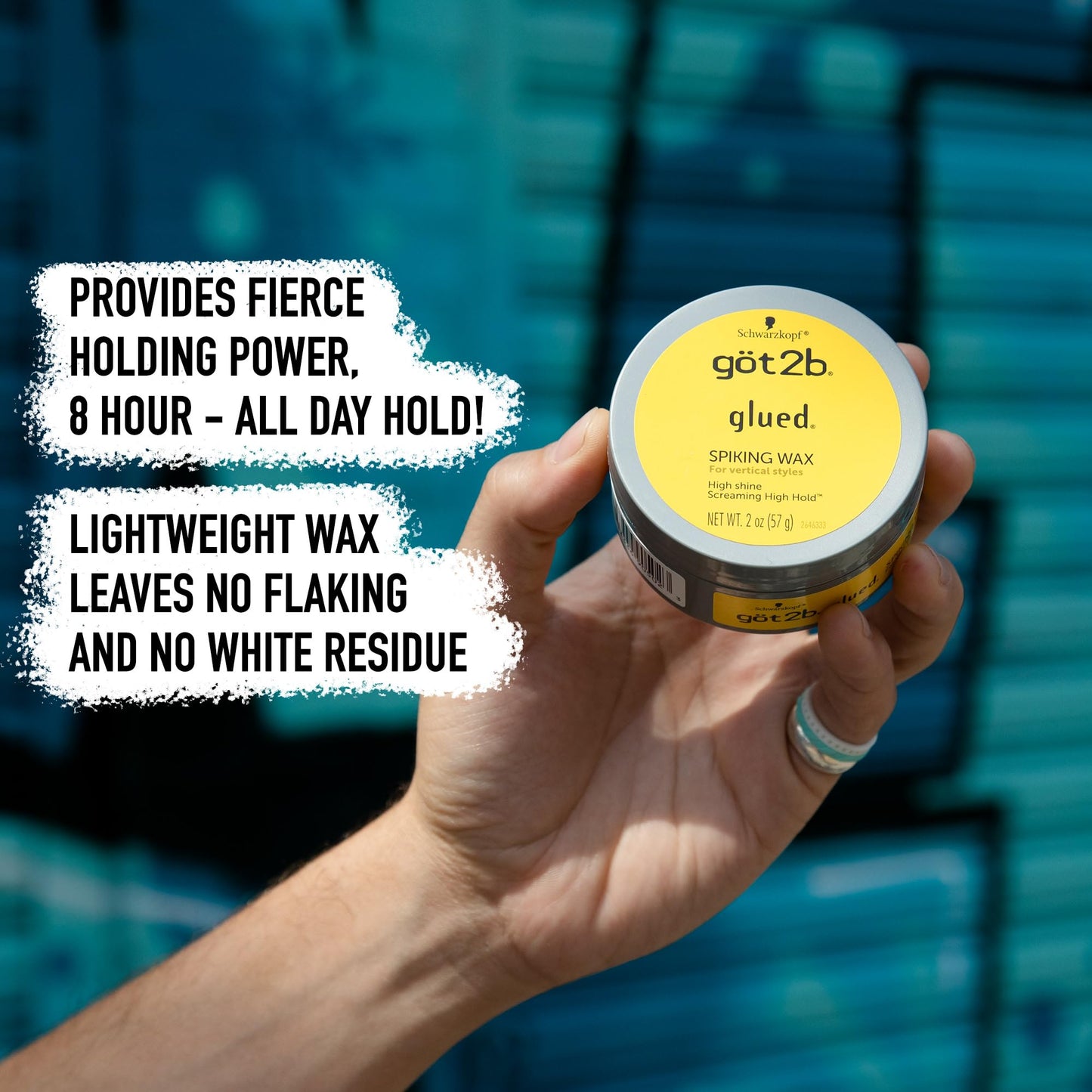 Authentic imported USA version of Got2b Glued hair styling wax for vertical men hairstyles