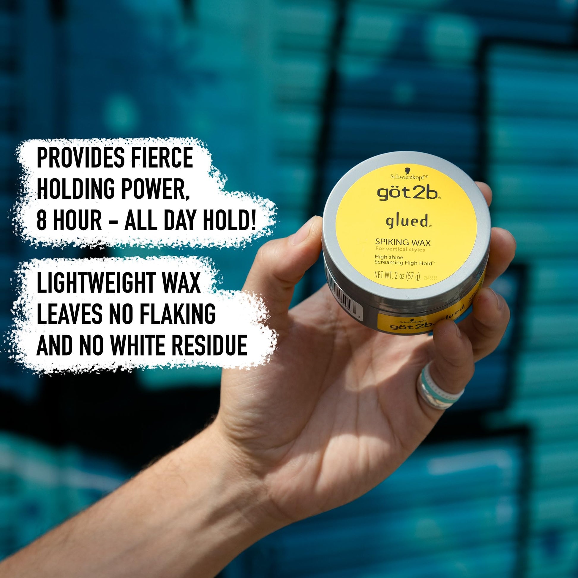 Authentic imported USA version of Got2b Glued hair styling wax for vertical men hairstyles