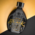 Ed Hardy black bronzer bottle closeup showcasing tiger artwork