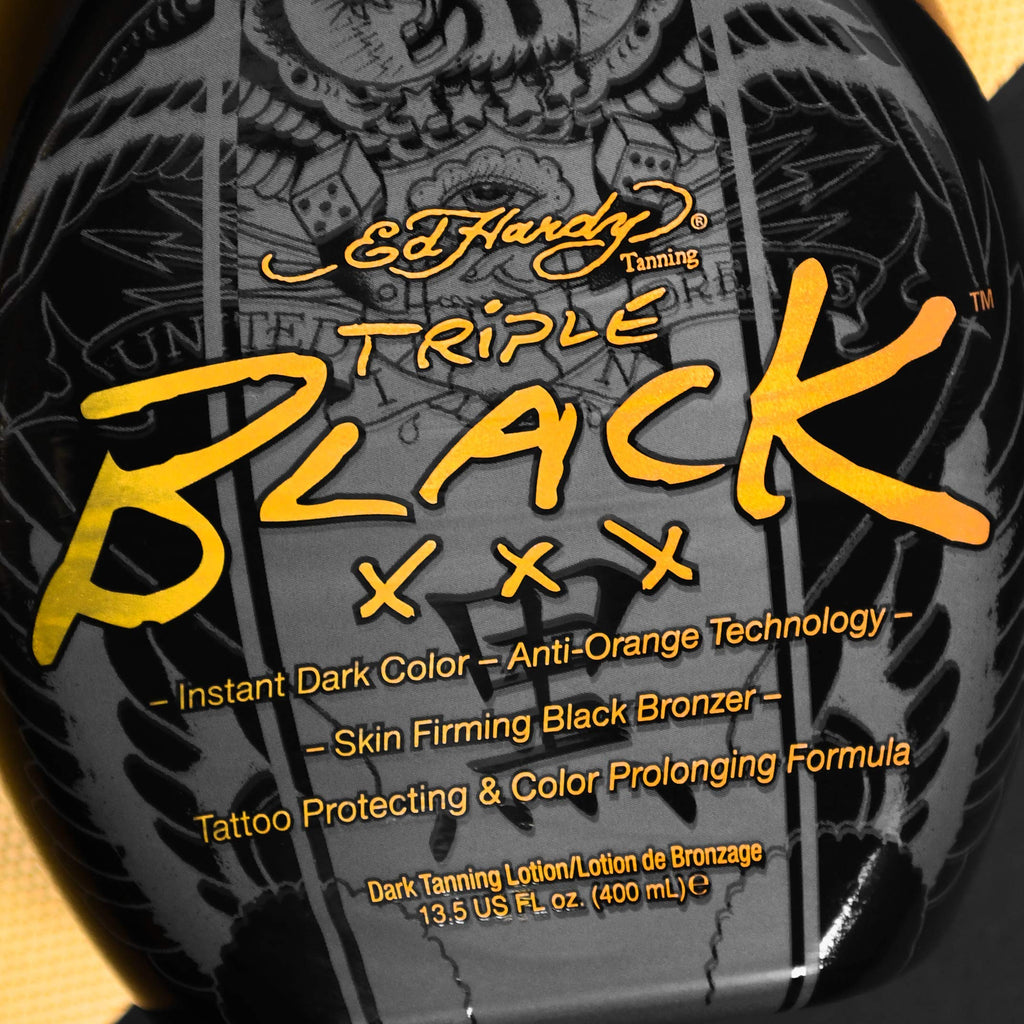 Ed Hardy 13.5 fluid ounce indoor tanning lotion texture and cap
