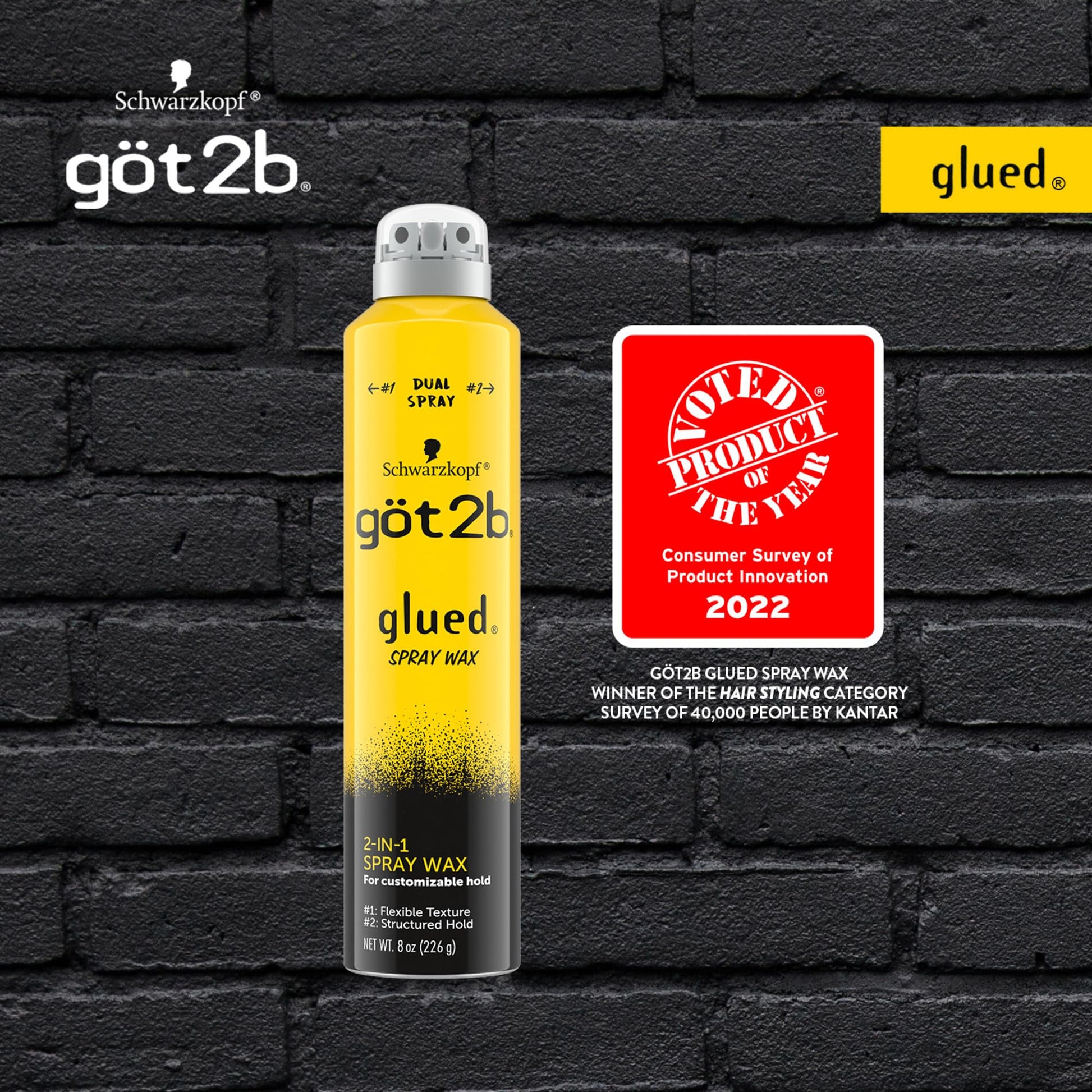 Schwarzkopf Got2b hair styling spray wax showing the adjustable two in one actuator nozzle mechanism