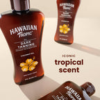 Hawaiian Tropic dark tanning oil back label ingredient details