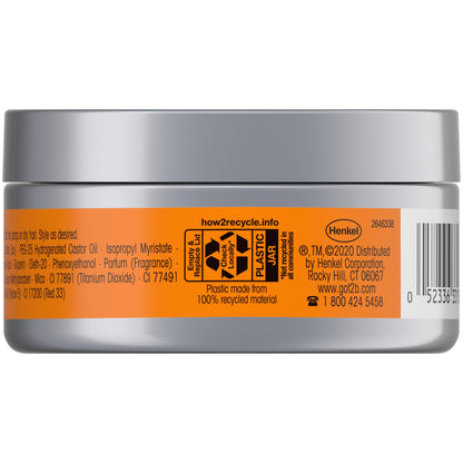 Got2B Defiant low hold hair styling paste perfect for slick back look and edge control.