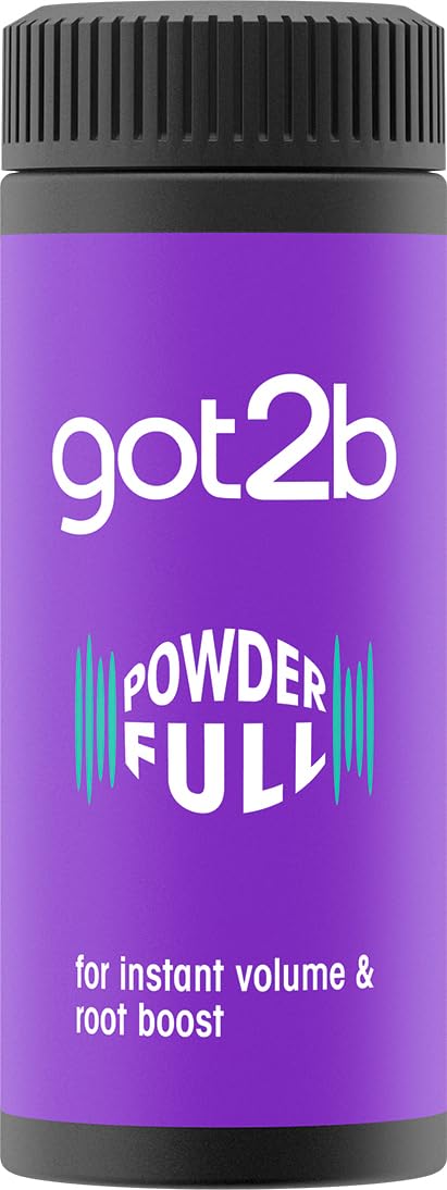 Got2B Powderful Volumizing Hair Powder 10g bottle showing vegan formulation details