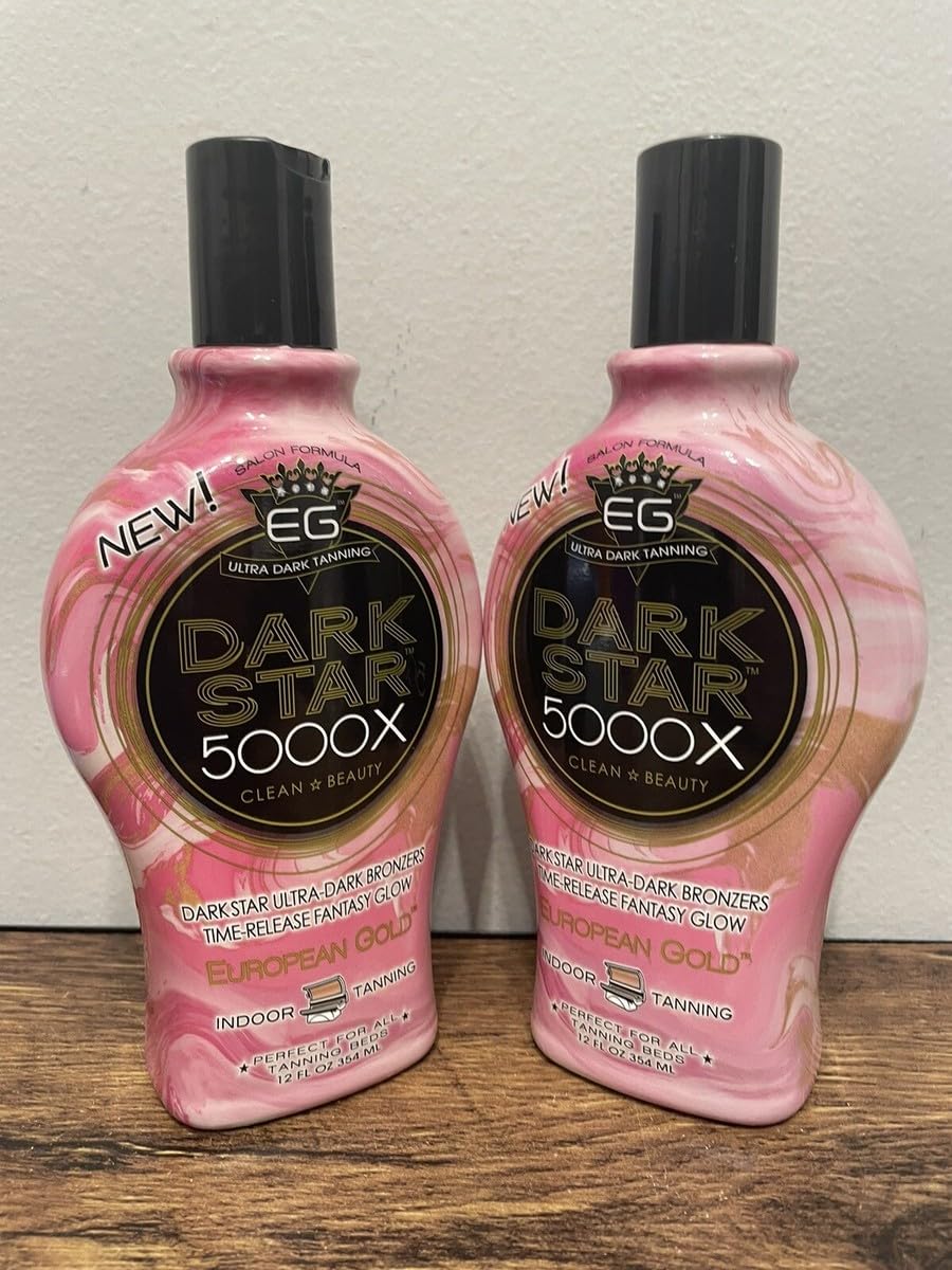 Texture sample of European Gold Dark Star 5000X indoor tanning lotion