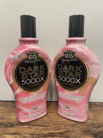 Texture sample of European Gold Dark Star 5000X indoor tanning lotion