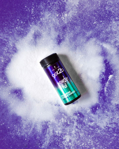 Schwarzkopf hair styling powder container showcasing the lightweight root lift formula