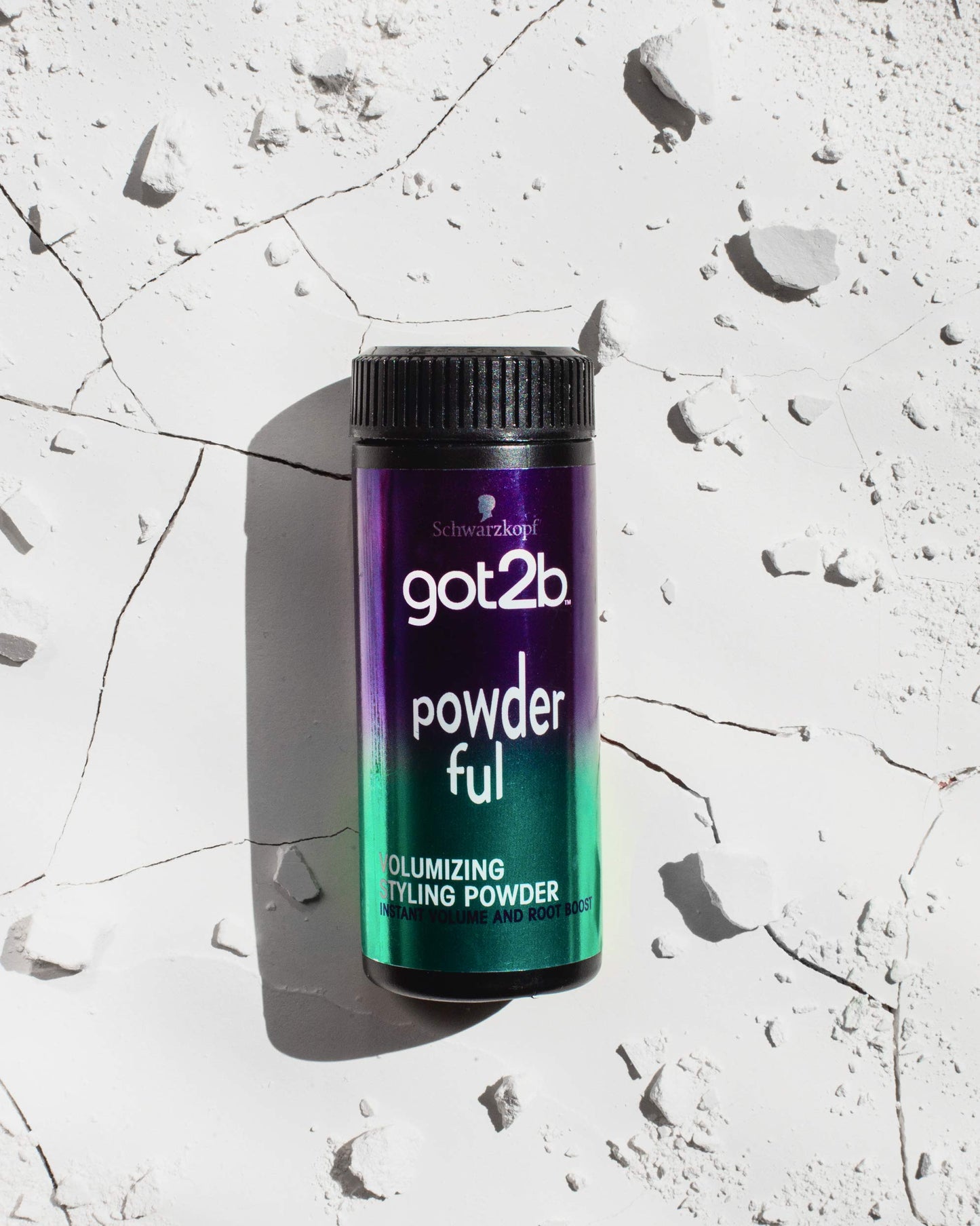 Got2B Powderful root booster bottle highlighting the authentic USA imported packaging