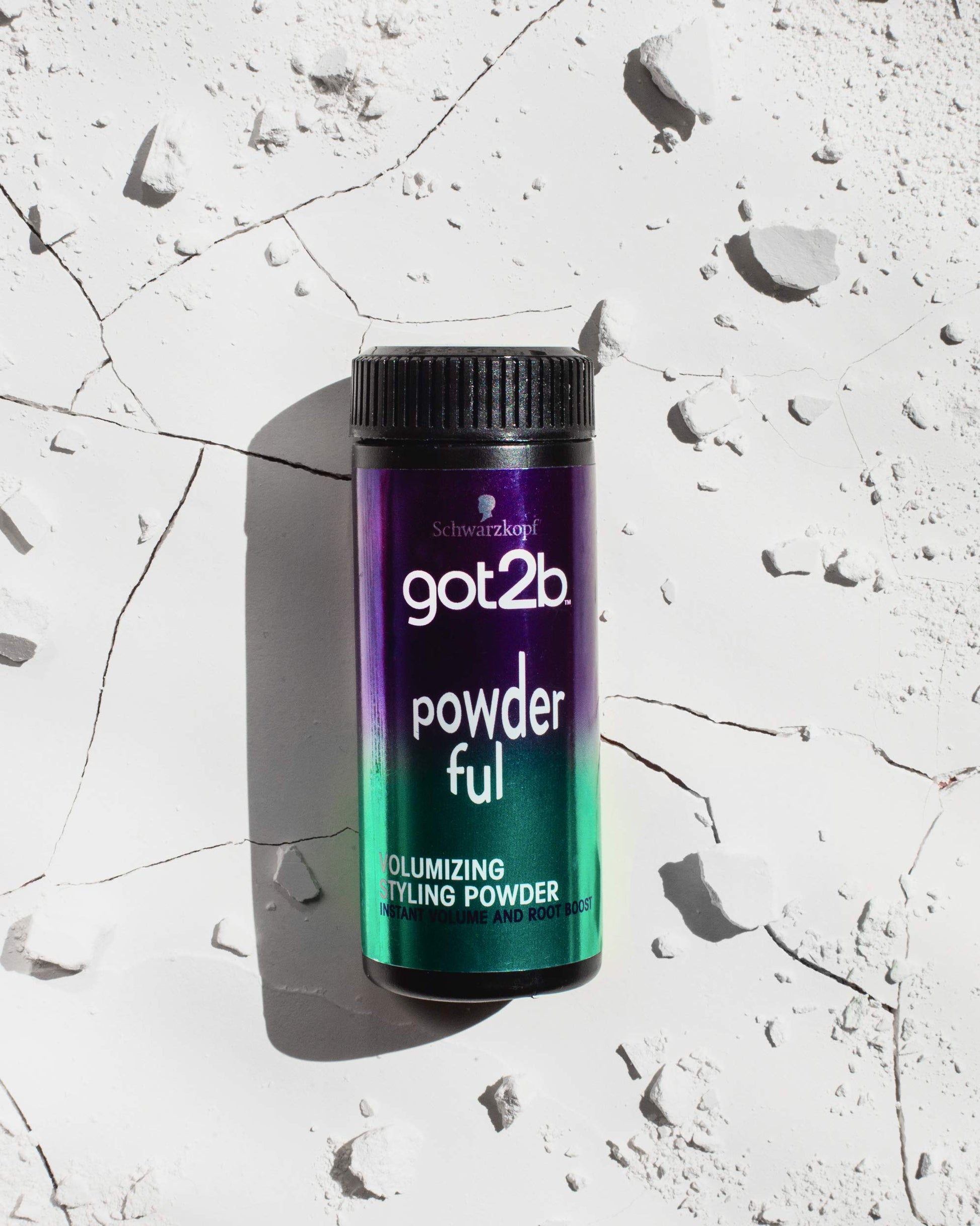 Got2B Powderful root booster bottle highlighting the authentic USA imported packaging