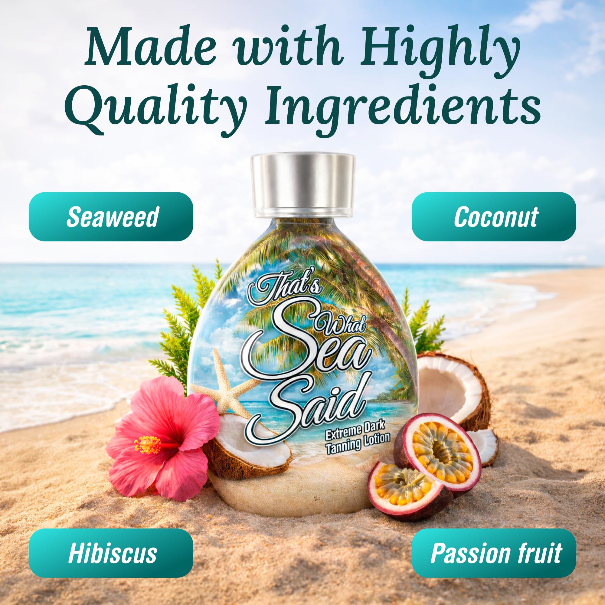 Close up of That Is What Sea Said tanning lotion texture