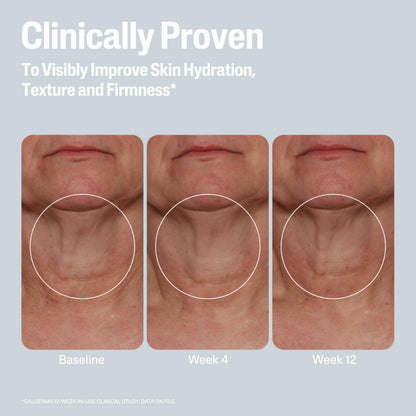 Texture preview showing the white non greasy consistency of Cetaphil hydrating and firming formula