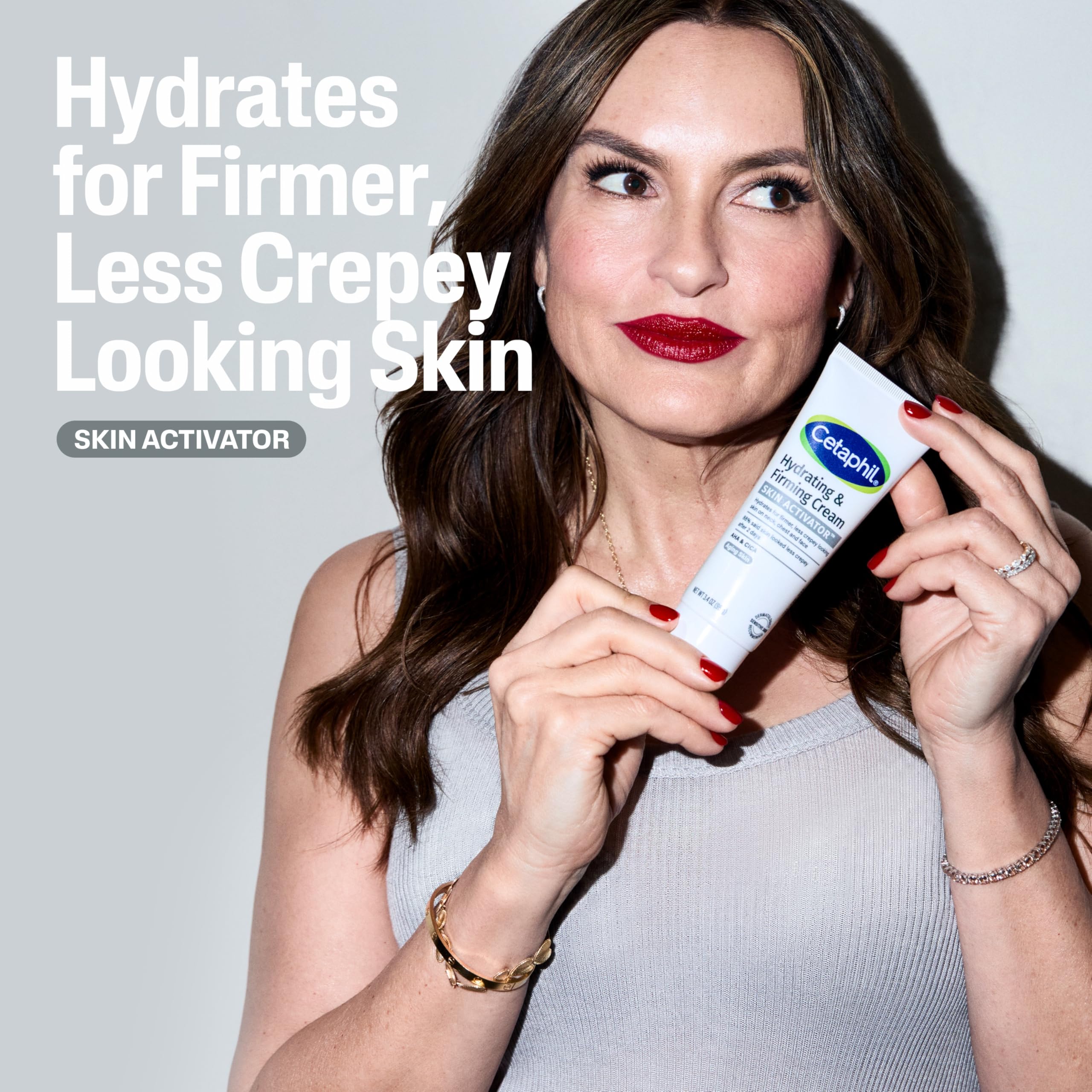Texture shot of Cetaphil Hydrating and Firming Skin Activator moisturizer cream