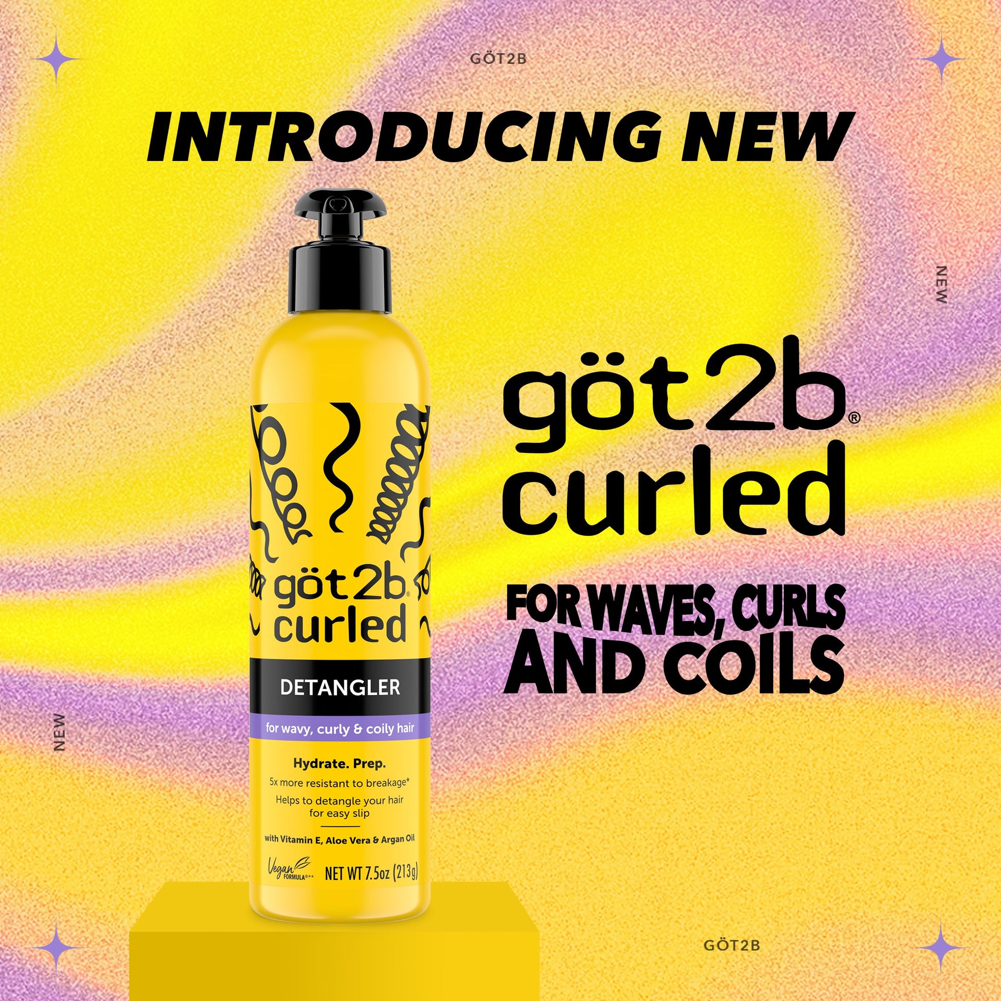 Back label view of Got2B Curled spray detailing instructions and ingredients list