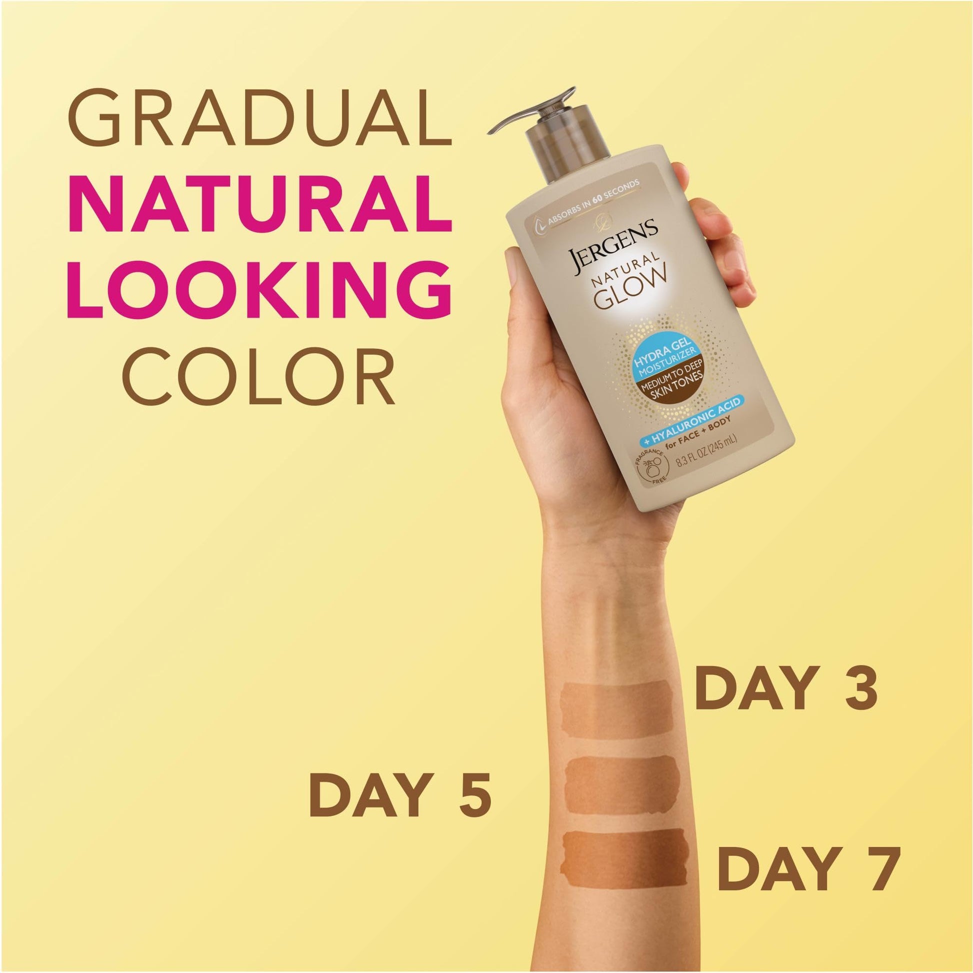 Jergens Natural Glow Hydra Gel Moisturizer 8.3 Fluid Ounce bottle