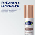 Applying Cetaphil Healthy Renew Eye Gel Serum under the eye