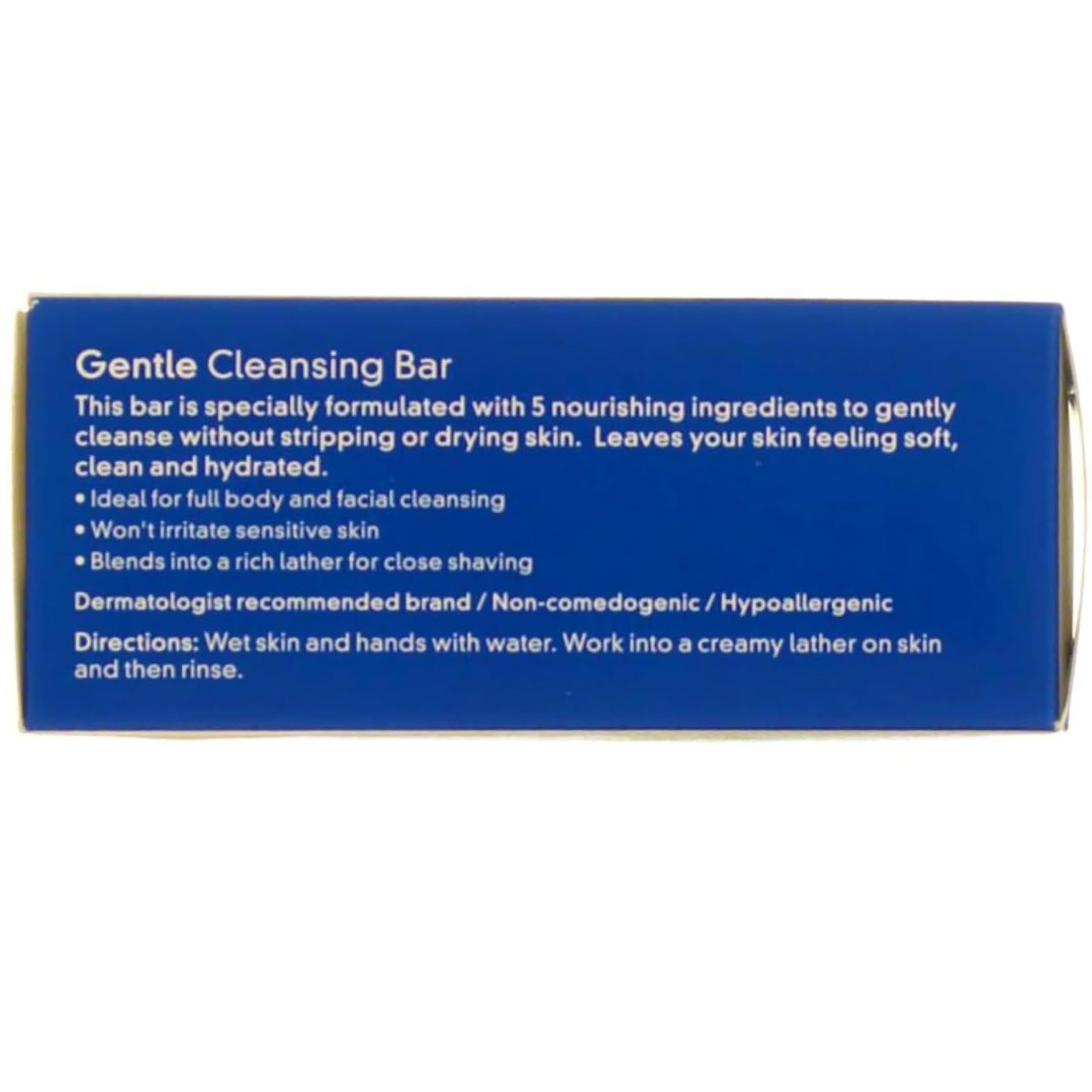 Gentle non alkaline skincare bar producing rich moisturizing lather