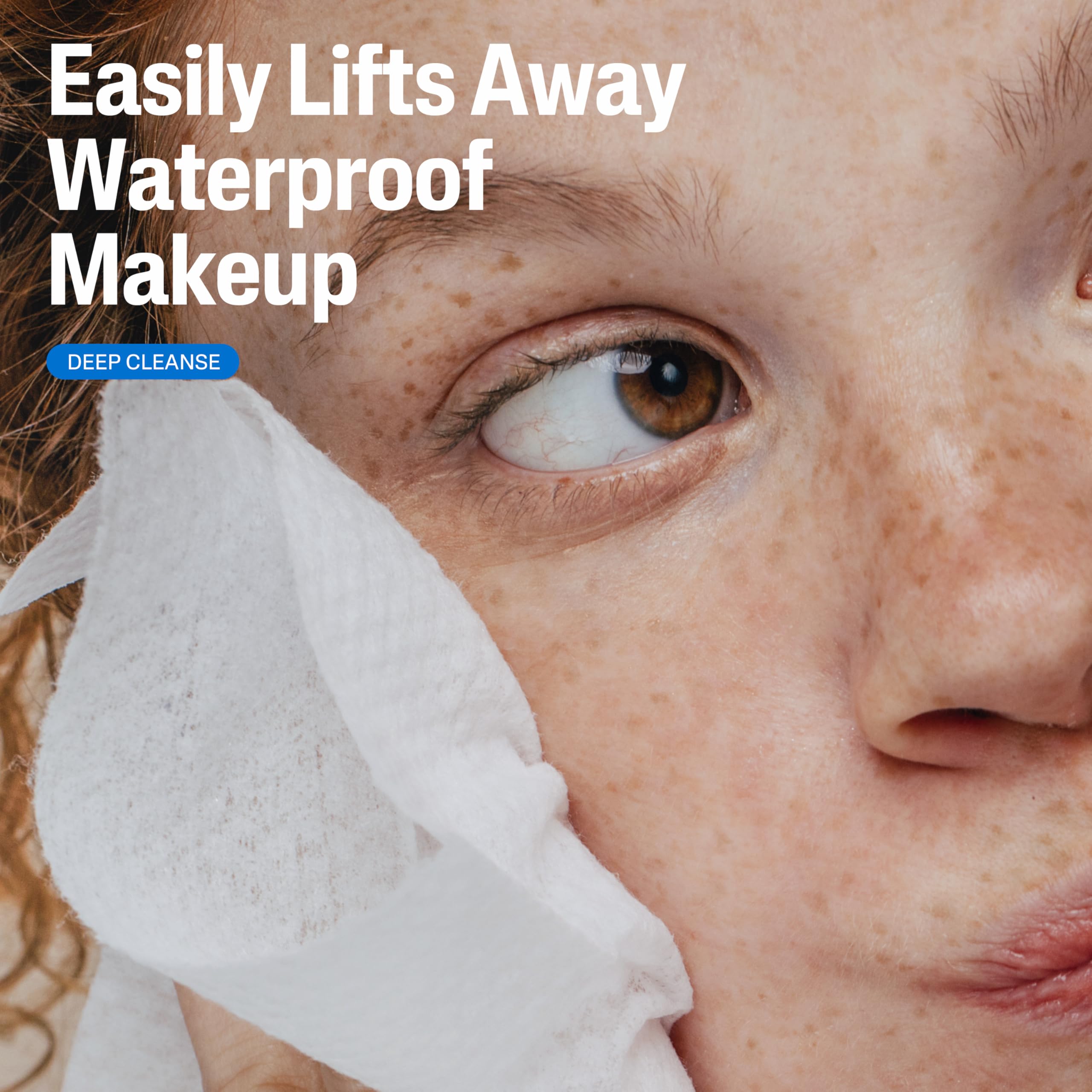Cetaphil daily cleansing facial towelettes open pack view