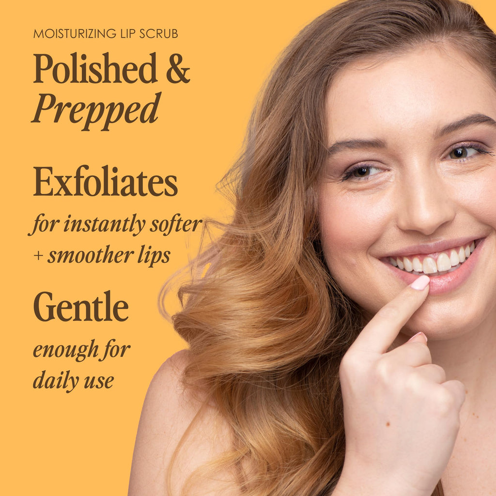 Close-up of Grande Cosmetics lip scrub product texture and beads