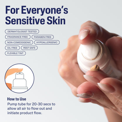 Cetaphil redness relieving tinted moisturizer and sunscreen packaging details