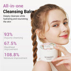 Heimish cleansing balm jar open showing solid texture