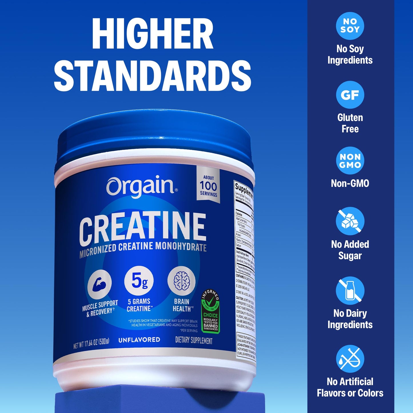 Orgain creatine benefits for muscle recovery and brain health