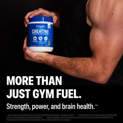 Orgain creatine powder nutritional information panel