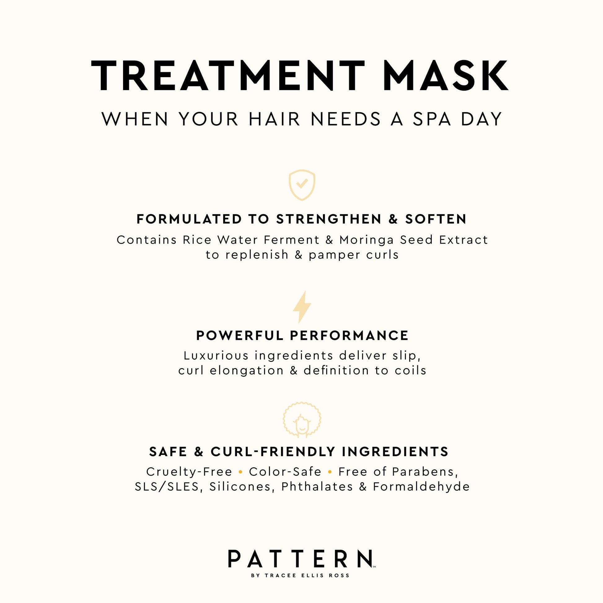 PATTERN Beauty premium hair mask for textured and coily hair types