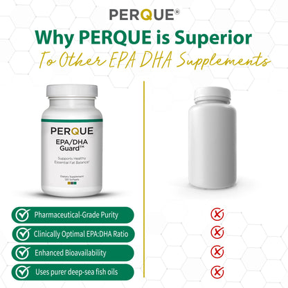 Sealed tamper proof safety cap of authentic Perque 120 softgels bottle