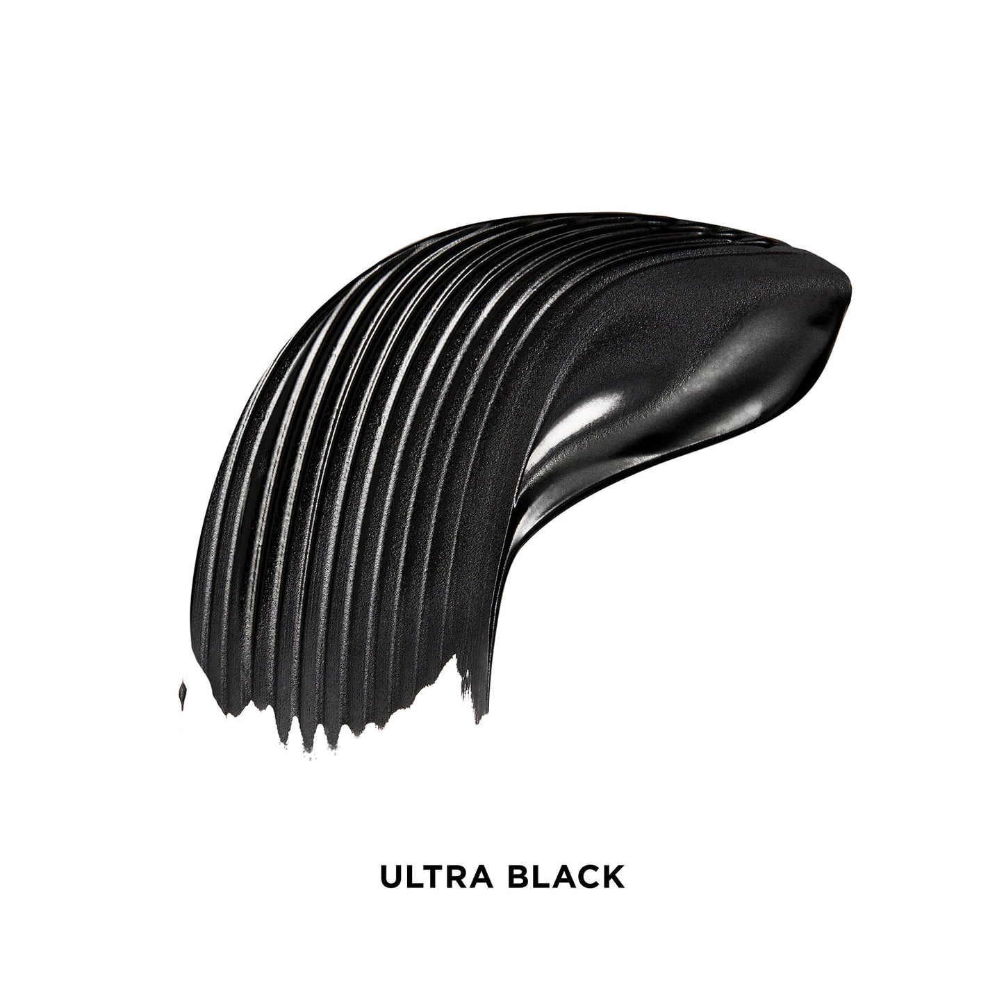 Hourglass lengthening tubing mascara brush showing precision molded short bristles.