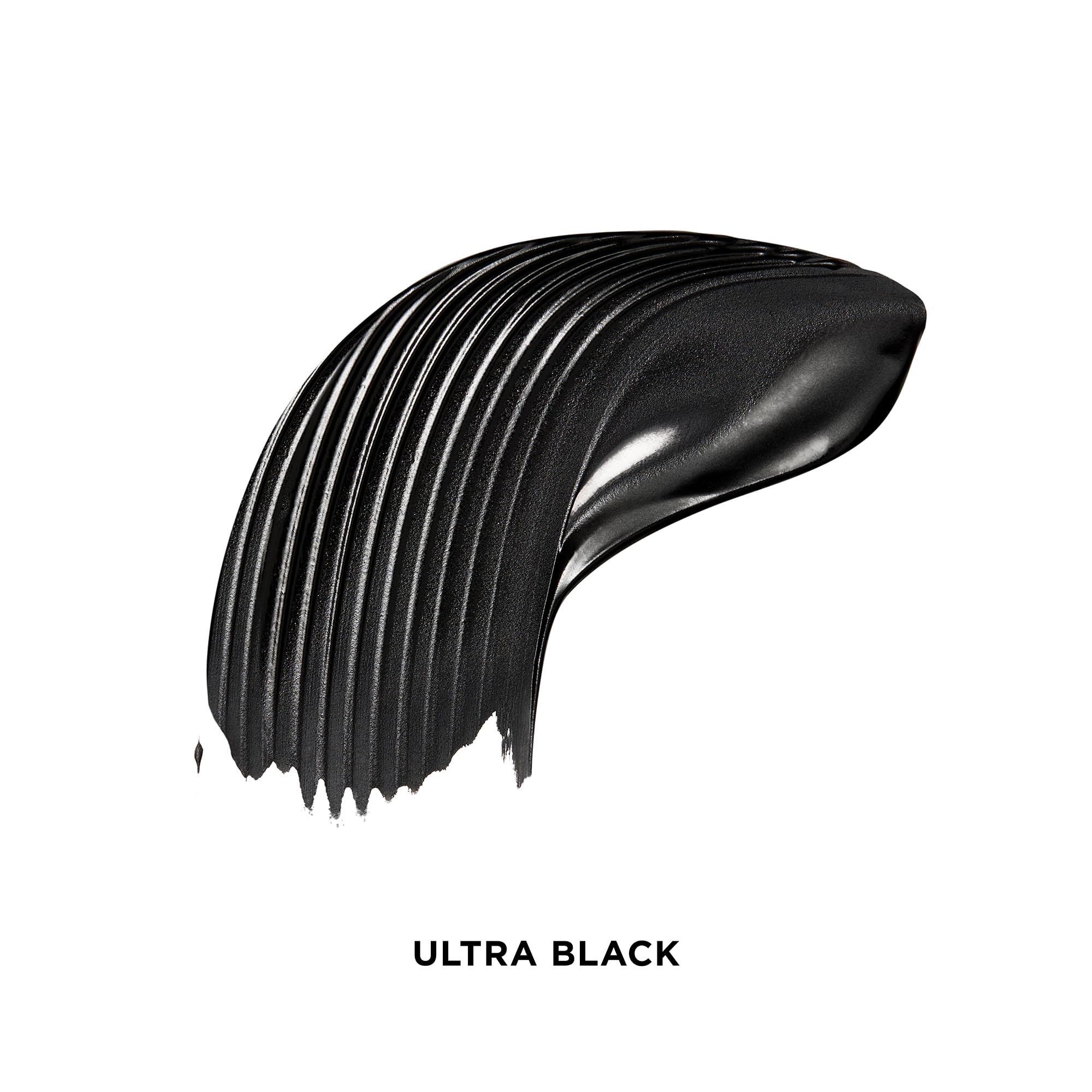 Hourglass lengthening tubing mascara brush showing precision molded short bristles.