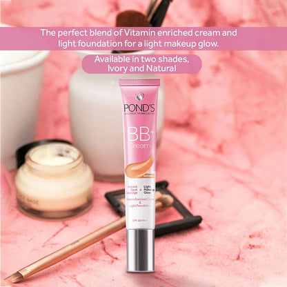 Swatches of POND'S natural finish face cream for Indian skin complexions.