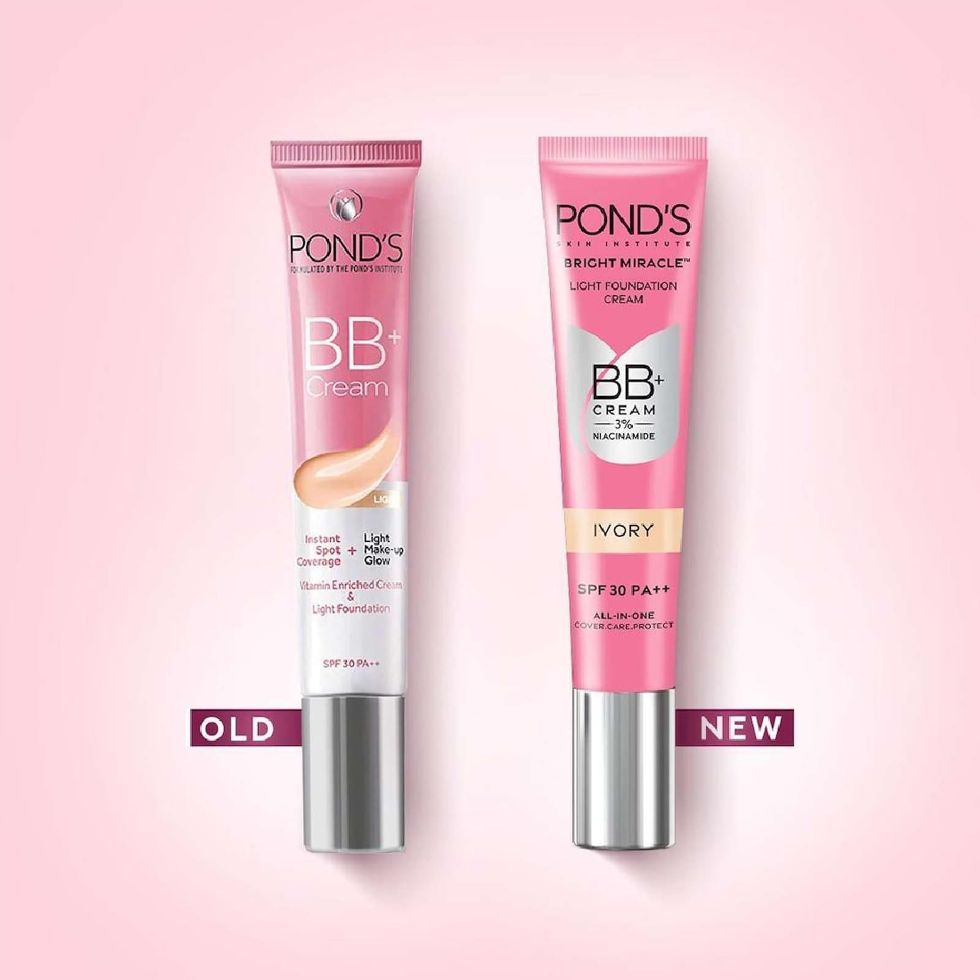 Ponds BB Plus Cream Ivory 18g tube side profile