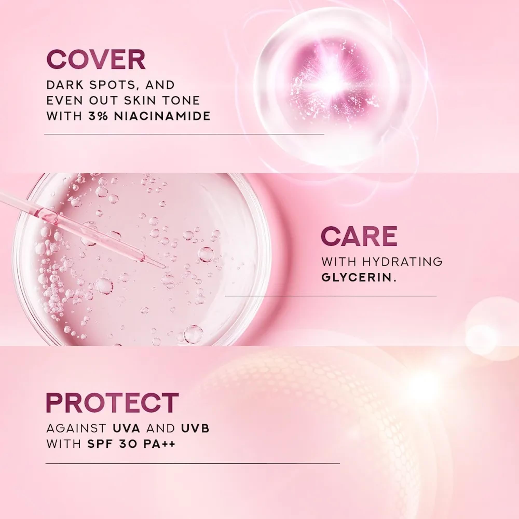 Application of Ponds BB Plus Cream on skin