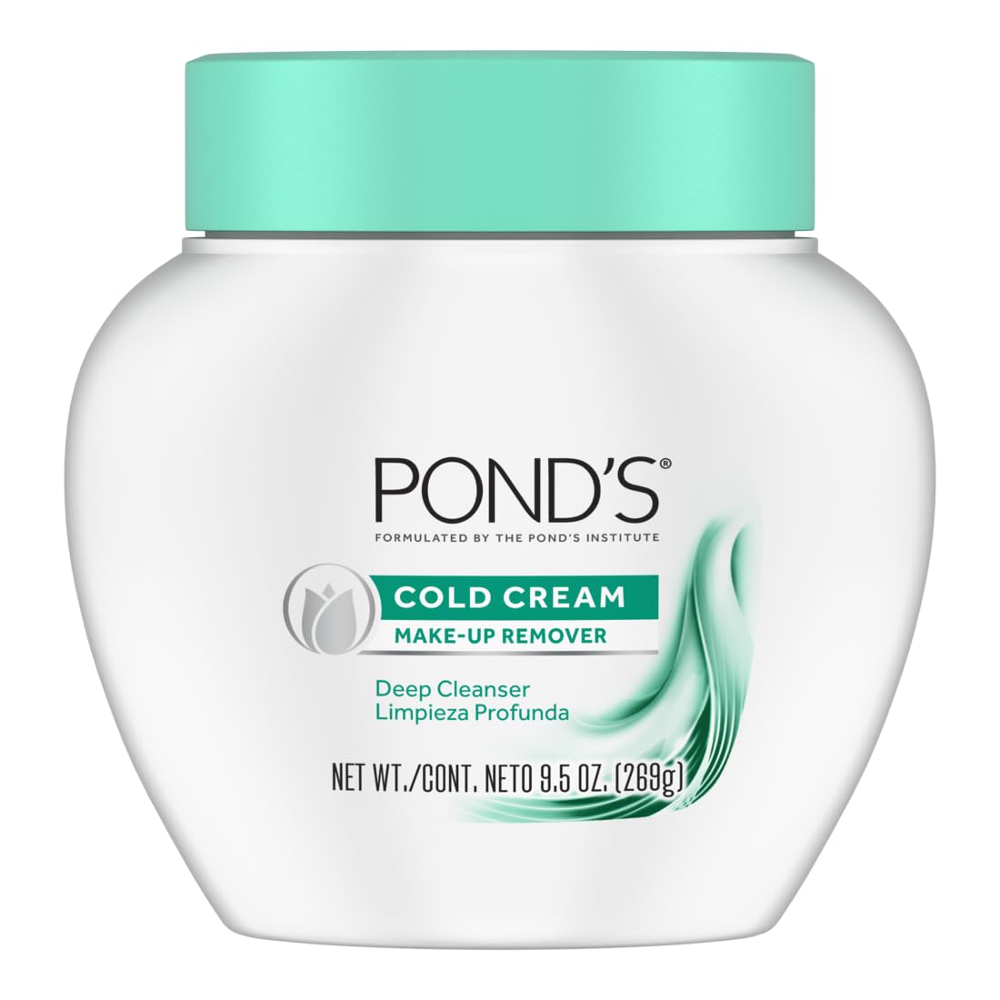 Pond's facial cleanser and makeup remover side label view