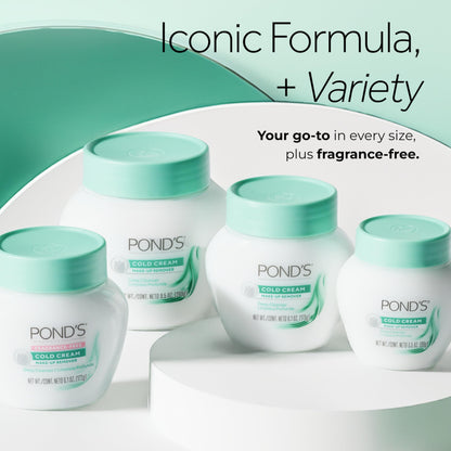 Pond's fragrance-free face cream jar for dry skin