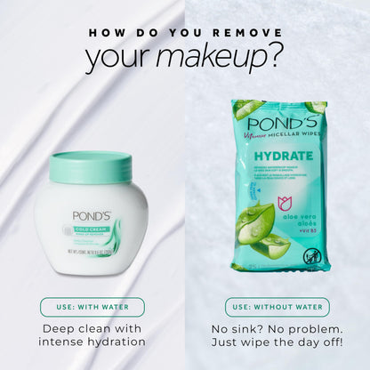 Pond's 25 count facial wipes for waterproof makeup