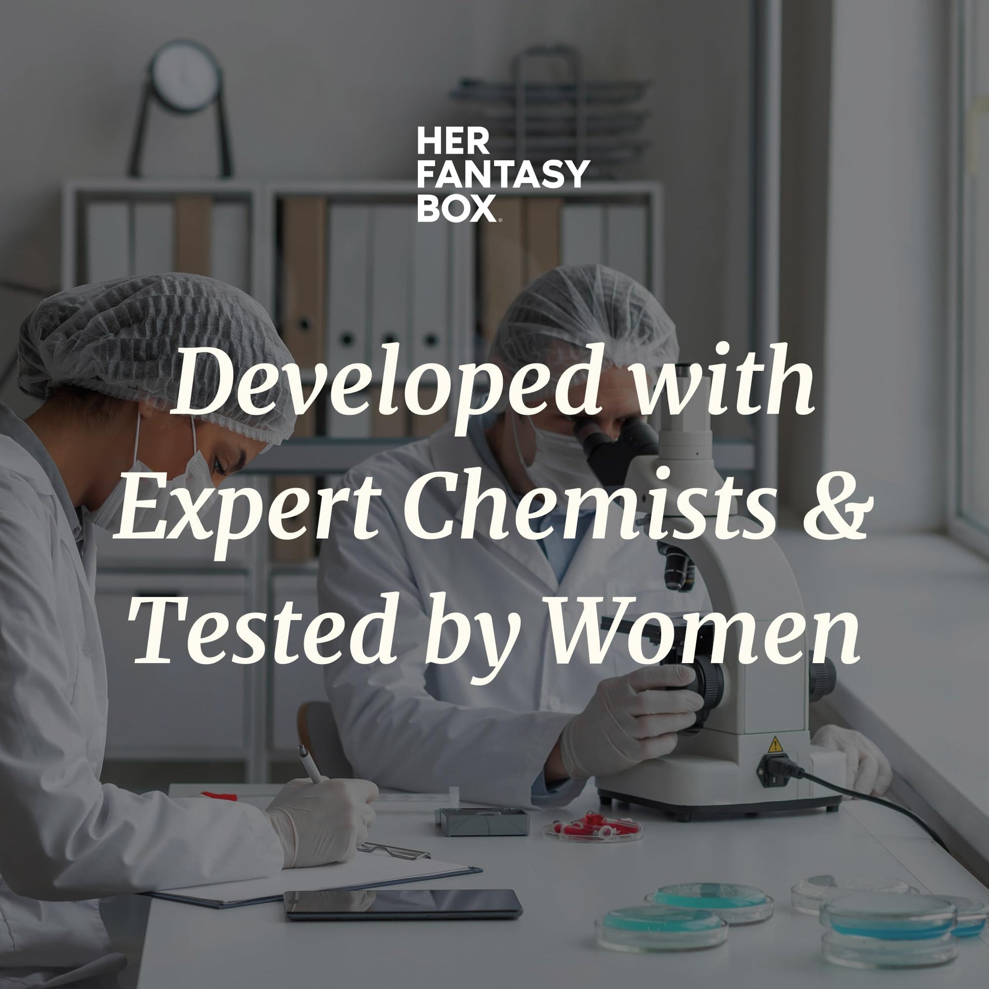 Natural plant-based ingredients label of Her Fantasy Box body oil
