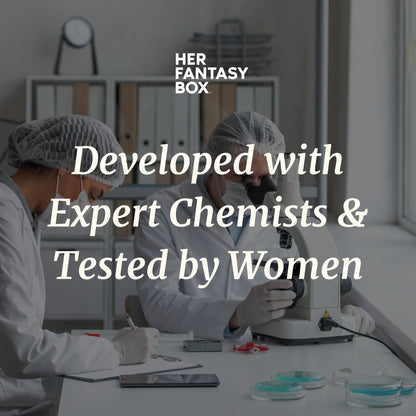 Natural plant-based ingredients label of Her Fantasy Box body oil