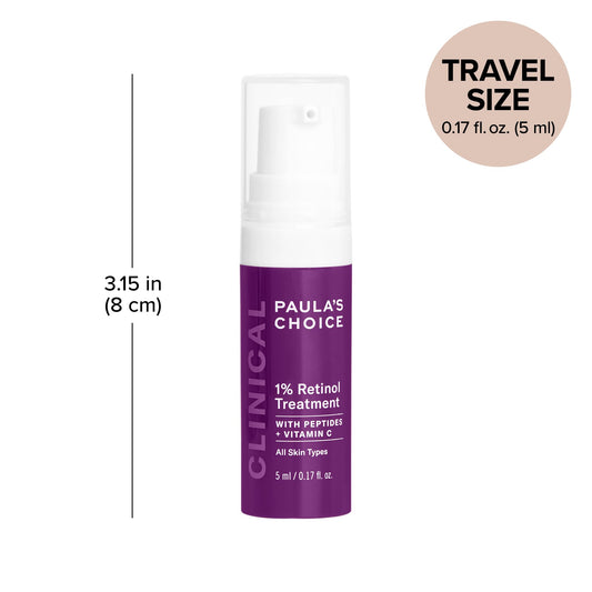 Paula's Choice Clinical 1 Percent Retinol Face Cream travel size bottle