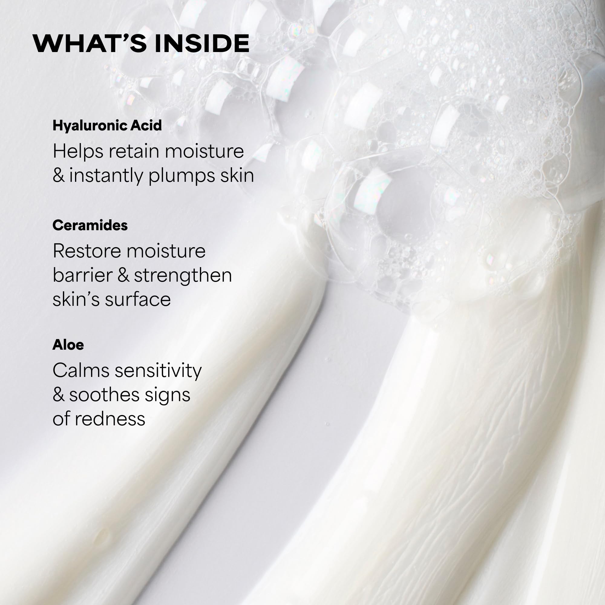 Back view of Paula's Choice Perfectly Balanced Cleanser bottle with ingredients list