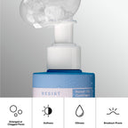 Texture demonstration of Paula's Choice creamy foam facial wash