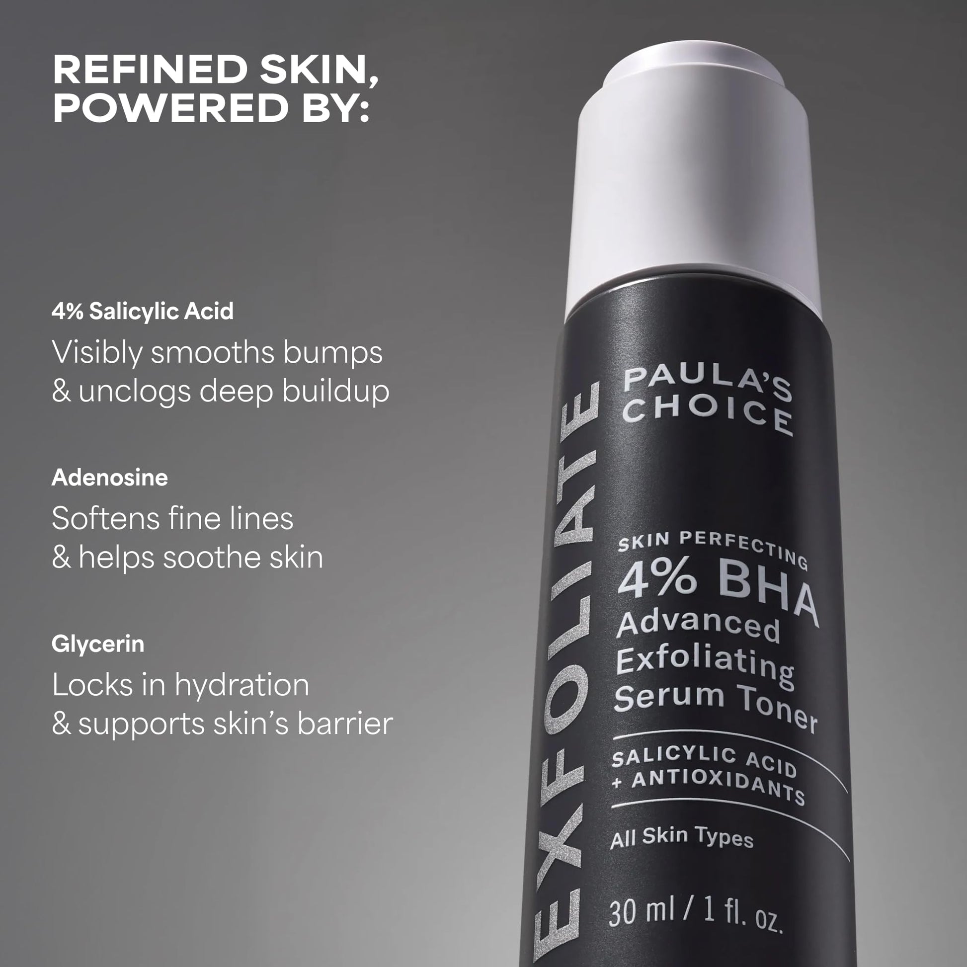 Dermatologist recommended Paula's Choice Calm 1 percent BHA liquid for rosacea prone skin