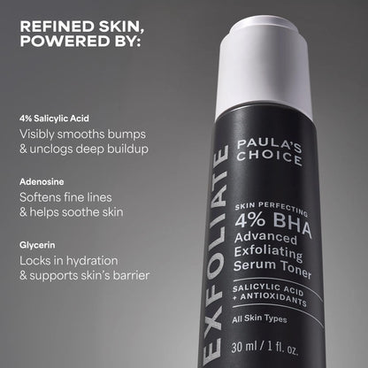 Dermatologist recommended Paula's Choice Calm 1 percent BHA liquid for rosacea prone skin