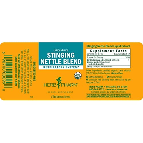 Close up of Herb Pharm organic liquid herbal supplement dropper