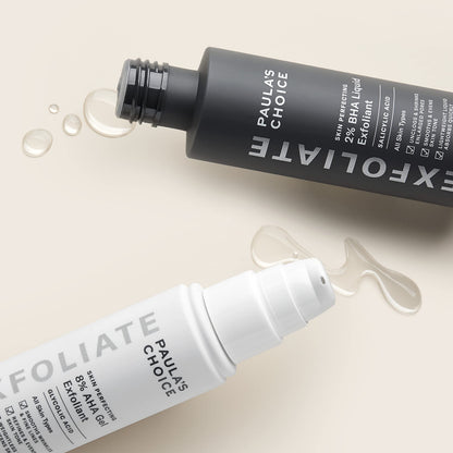 Paula's Choice 2 percent BHA liquid exfoliant bottle for pore clarifying
