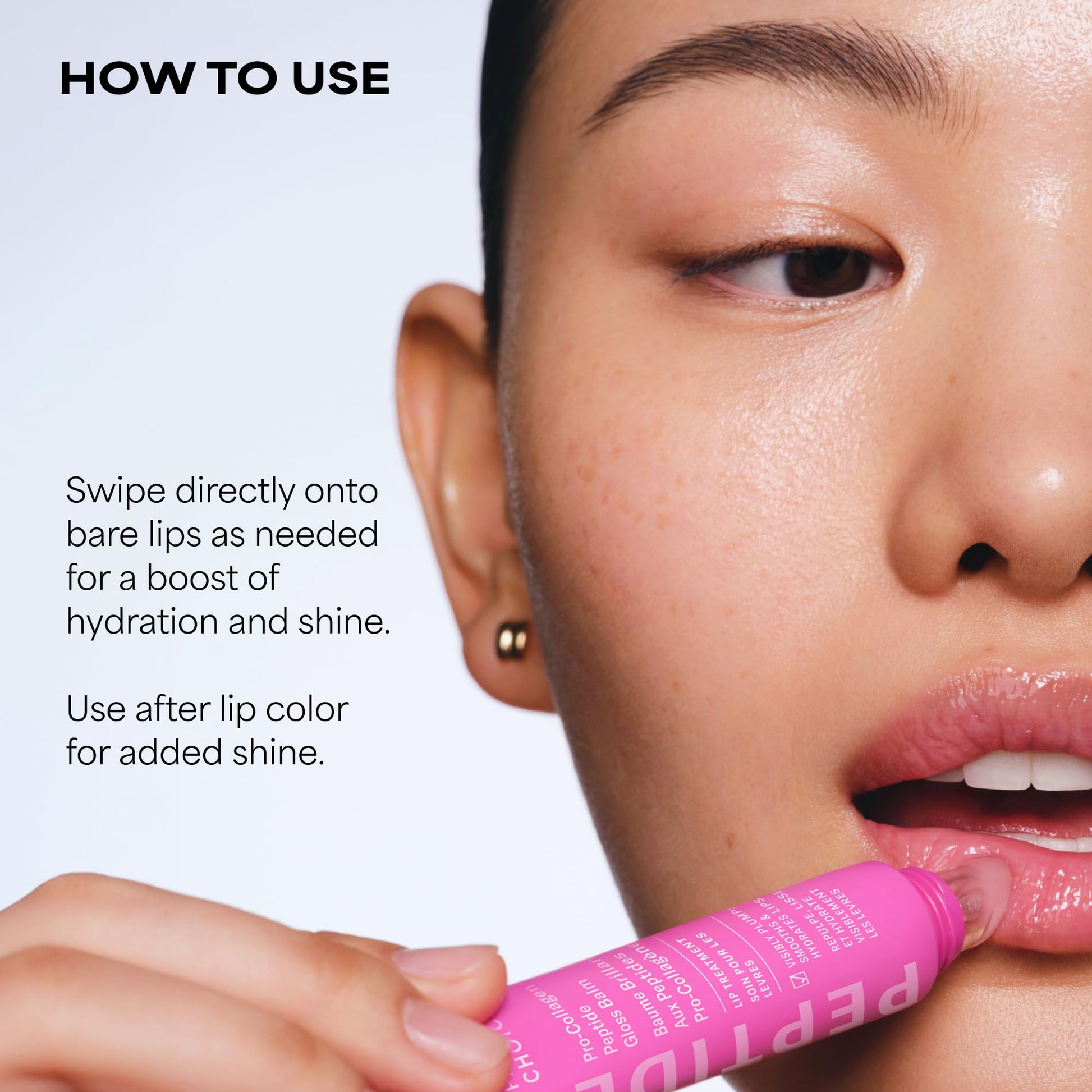 Travel size Paula's Choice lip balm in hand