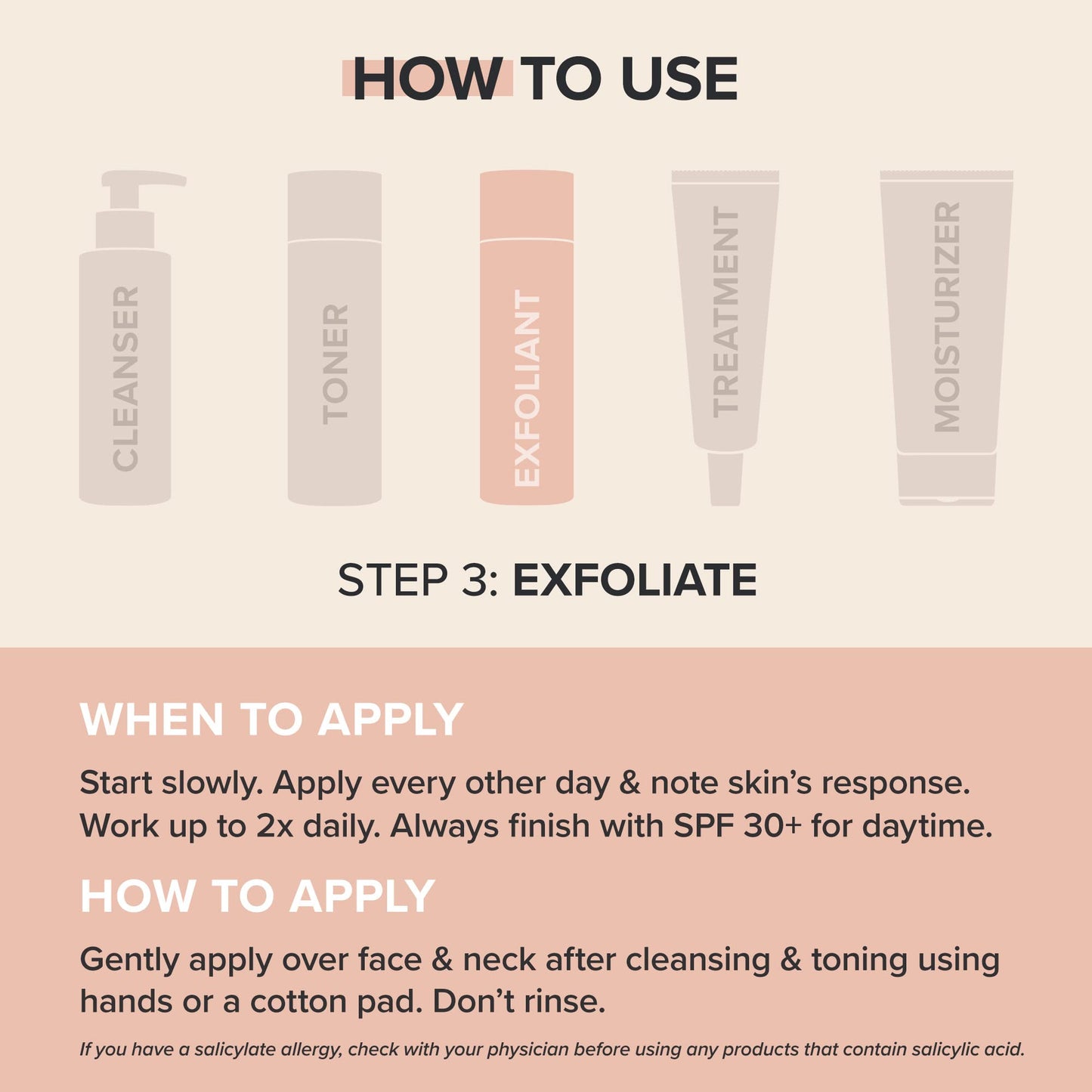 Premium imported Paula's Choice anti aging salicylic acid liquid exfoliant product showcase
